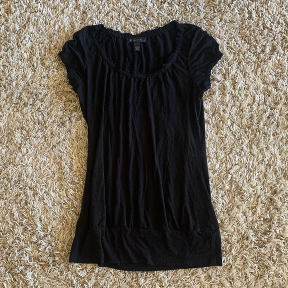 INC international concepts like new! Black shirt top size large
